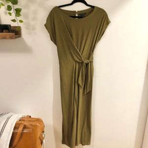 Banana republic olive green jumpsuit